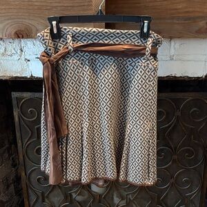 Women’s FP Movement by Free People Brown Diamond A-Line Skirt